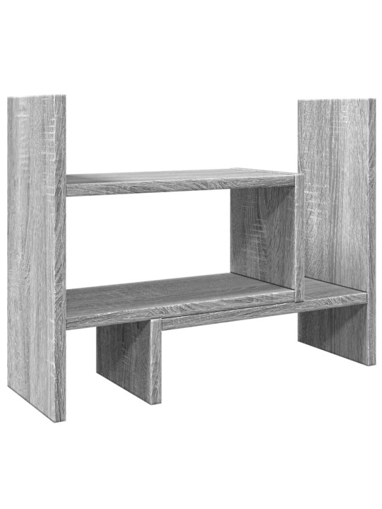 Stolní organizér šedý sonoma 38,5 x 17 x 39 cm kompozitní dřevo