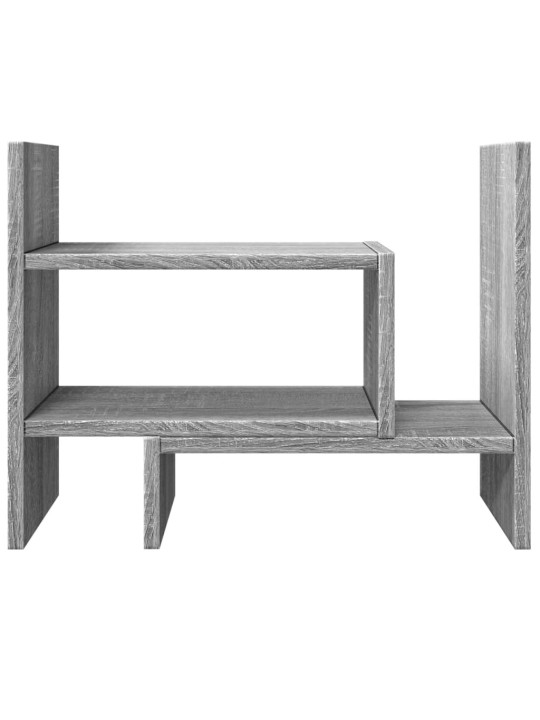 Stolní organizér šedý sonoma 38,5 x 17 x 39 cm kompozitní dřevo