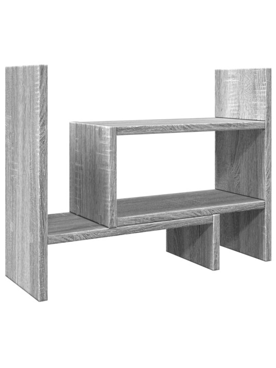 Stolní organizér šedý sonoma 38,5 x 17 x 39 cm kompozitní dřevo