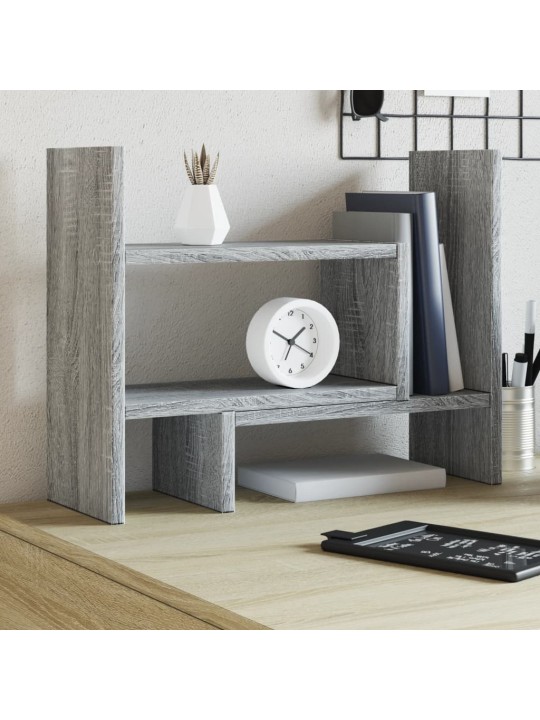 Stolní organizér šedý sonoma 38,5 x 17 x 39 cm kompozitní dřevo