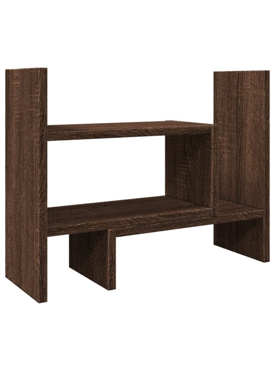 Stolní organizér hnědý dub 38,5 x 17 x 39 cm kompozitní dřevo