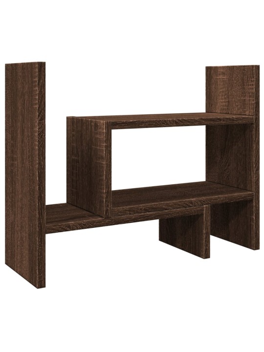 Stolní organizér hnědý dub 38,5 x 17 x 39 cm kompozitní dřevo