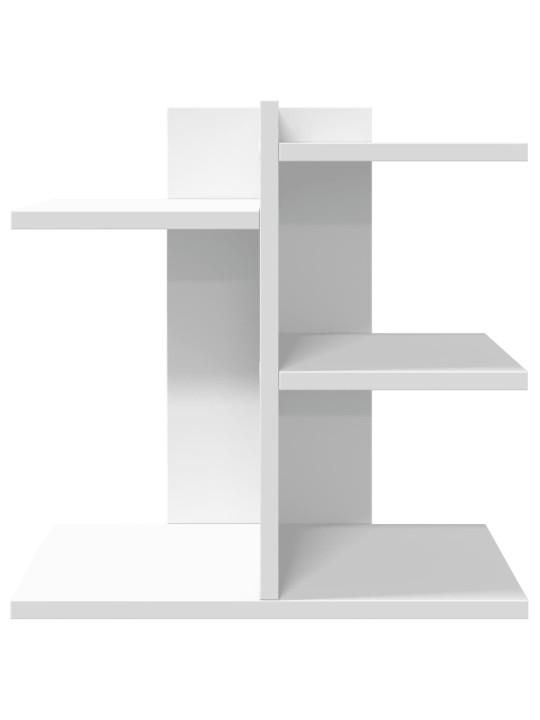 Stolní organizér bílý 42 x 21,5 x 42 cm kompozitní dřevo