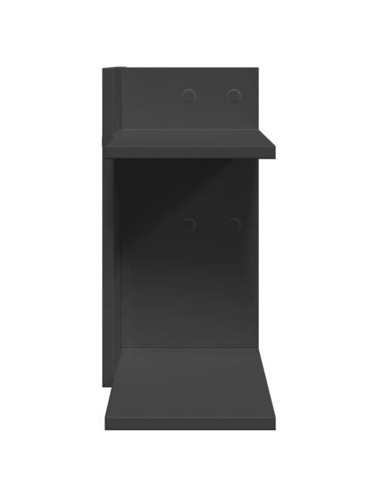 Stolní organizér černý 42 x 21,5 x 42 cm kompozitní dřevo