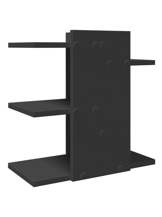 Stolní organizér černý 42 x 21,5 x 42 cm kompozitní dřevo