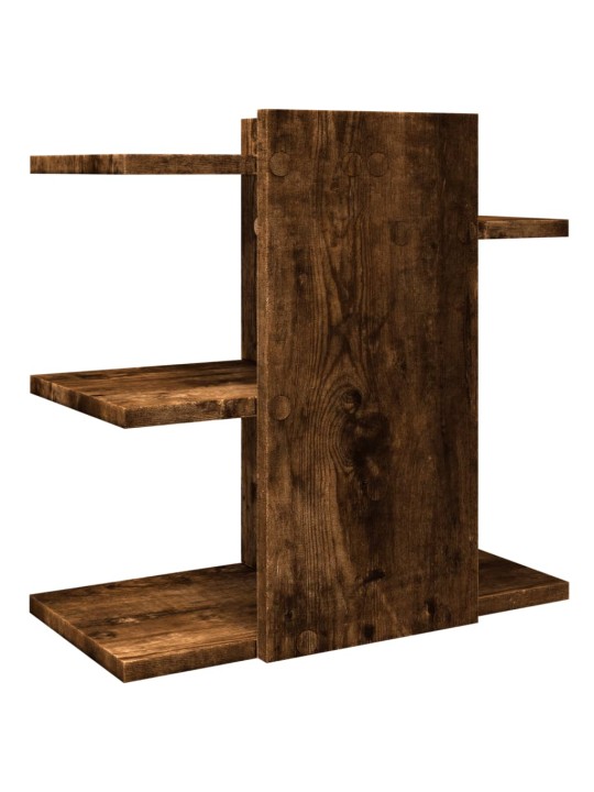 Stolní organizér kouřový dub 42 x 21,5 x 42 cm kompozitní dřevo