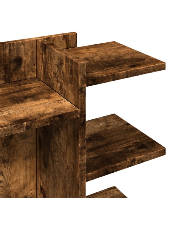 Stolní organizér kouřový dub 42 x 21,5 x 42 cm kompozitní dřevo