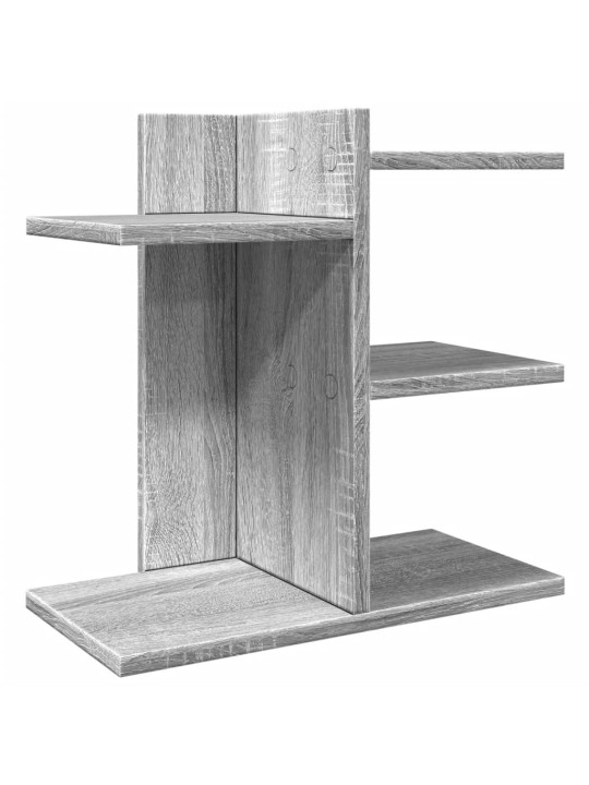 Stolní organizér šedý sonoma 42 x 21,5 x 42 cm kompozitní dřevo