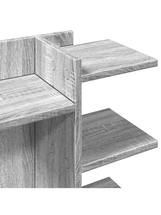 Stolní organizér šedý sonoma 42 x 21,5 x 42 cm kompozitní dřevo