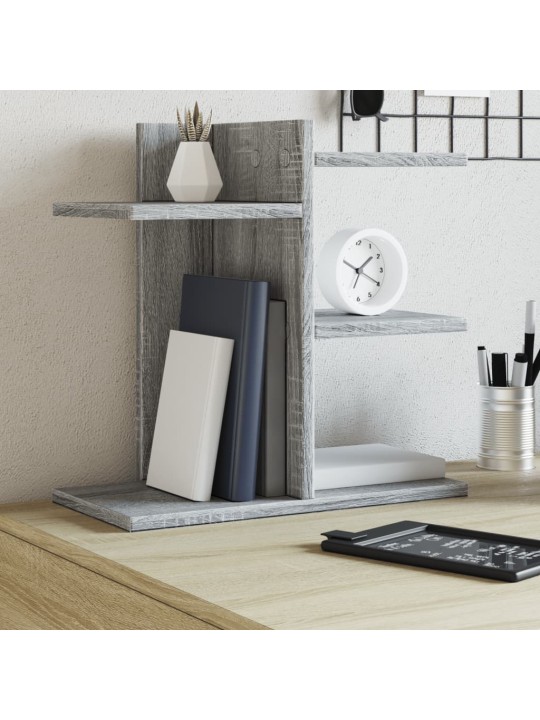 Stolní organizér šedý sonoma 42 x 21,5 x 42 cm kompozitní dřevo