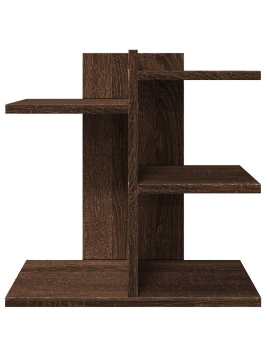 Stolní organizér hnědý dub 42 x 21,5 x 42 cm kompozitní dřevo