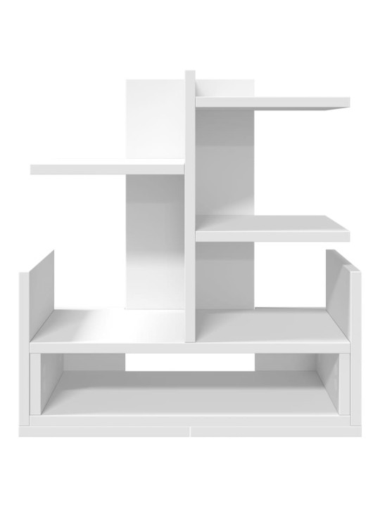 Stolní organizér bílý 49 x 20 x 52,5 cm kompozitní dřevo