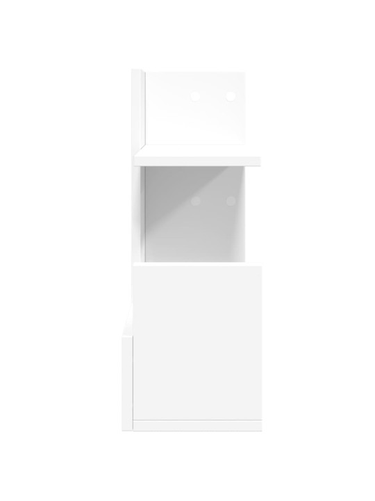 Stolní organizér bílý 49 x 20 x 52,5 cm kompozitní dřevo