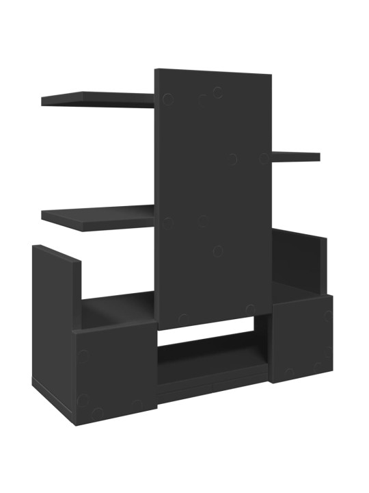 Stolní organizér černý 49 x 20 x 52,5 cm kompozitní dřevo