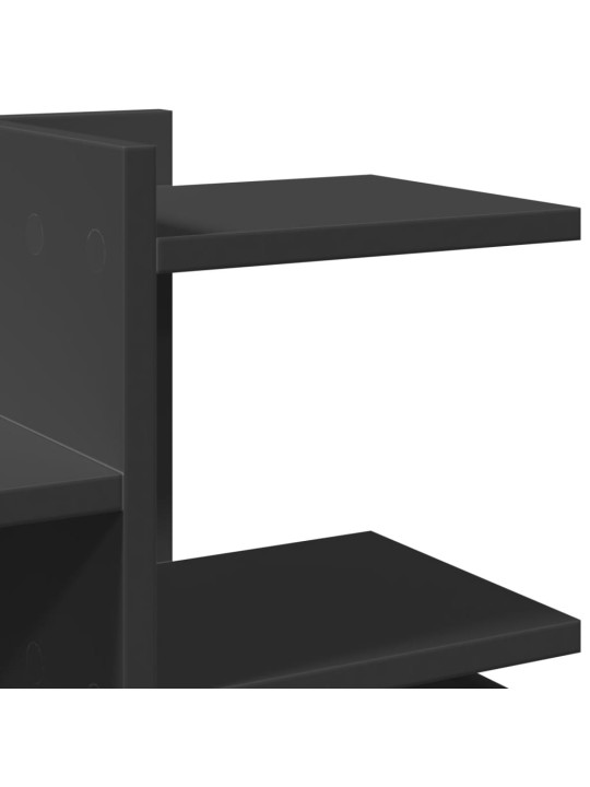 Stolní organizér černý 49 x 20 x 52,5 cm kompozitní dřevo