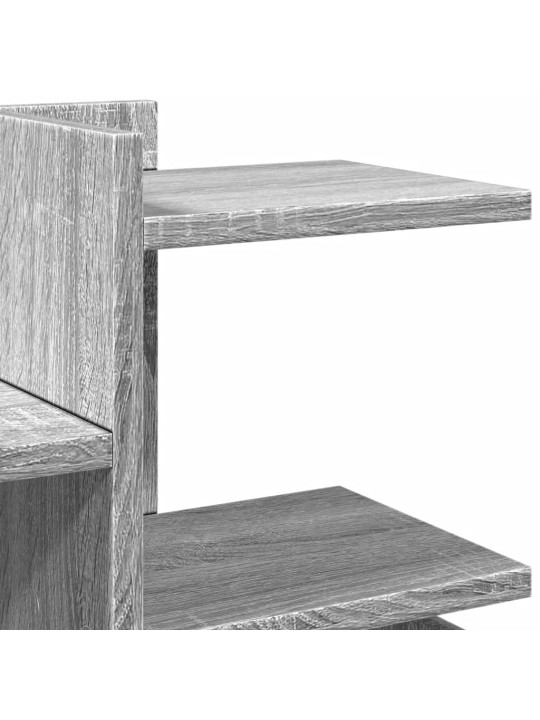 Stolní organizér šedý sonoma 49 x 20 x 52,5 cm kompozitní dřevo