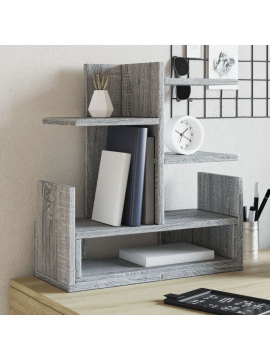 Stolní organizér šedý sonoma 49 x 20 x 52,5 cm kompozitní dřevo