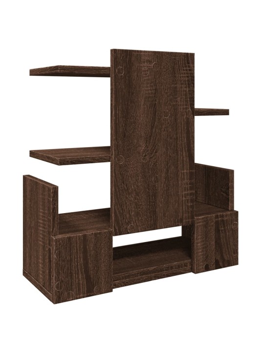 Stolní organizér hnědý dub 49 x 20 x 52,5 cm kompozitní dřevo