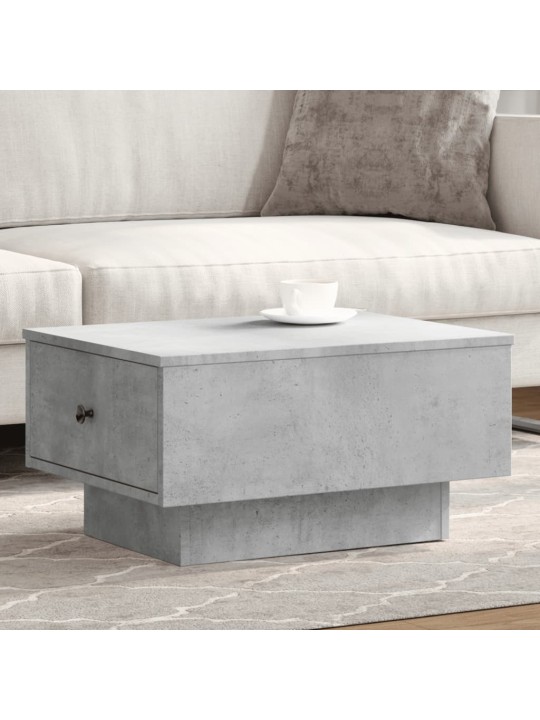 Konferenční stolek betonově šedý 60x45x31 cm kompozitní dřevo