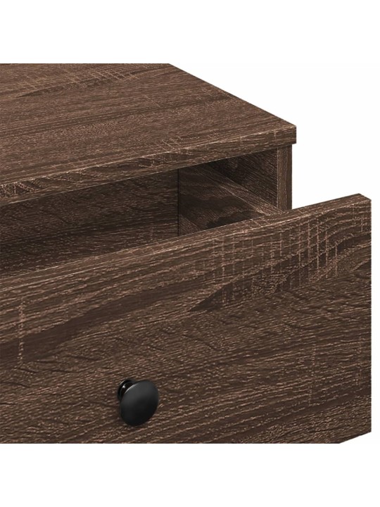Konferenční stolek hnědý dub 60 x 45 x 31 cm kompozitní dřevo