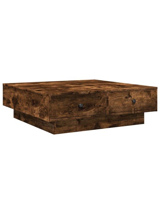 Konferenční stolek kouřový dub 90 x 90 x 28 cm kompozitní dřevo