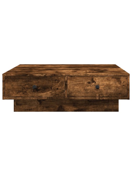 Konferenční stolek kouřový dub 90 x 90 x 28 cm kompozitní dřevo
