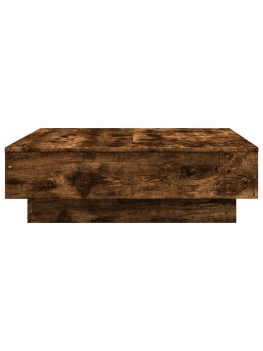 Konferenční stolek kouřový dub 90 x 90 x 28 cm kompozitní dřevo
