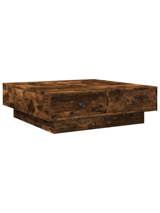 Konferenční stolek kouřový dub 90 x 90 x 28 cm kompozitní dřevo
