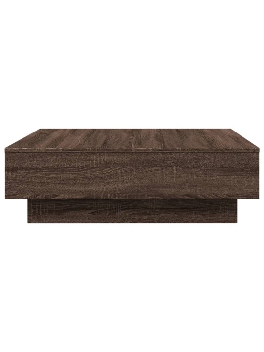Konferenční stolek hnědý dub 90 x 90 x 28 cm kompozitní dřevo