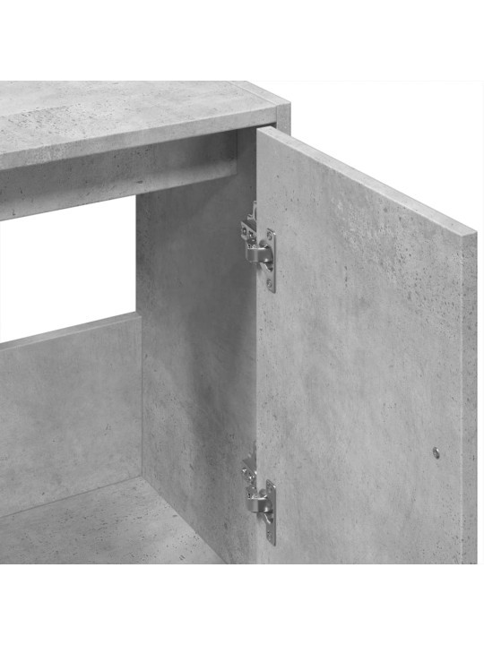 Skříňka pod umyvadlo betonově šedá 63x29x55 cm kompozitní dřevo