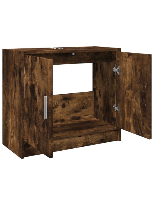 Skříňka pod umyvadlo kouřový dub 63x29x55 cm kompozitní dřevo