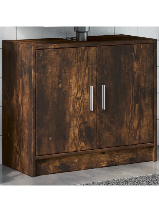 Skříňka pod umyvadlo kouřový dub 63x29x55 cm kompozitní dřevo