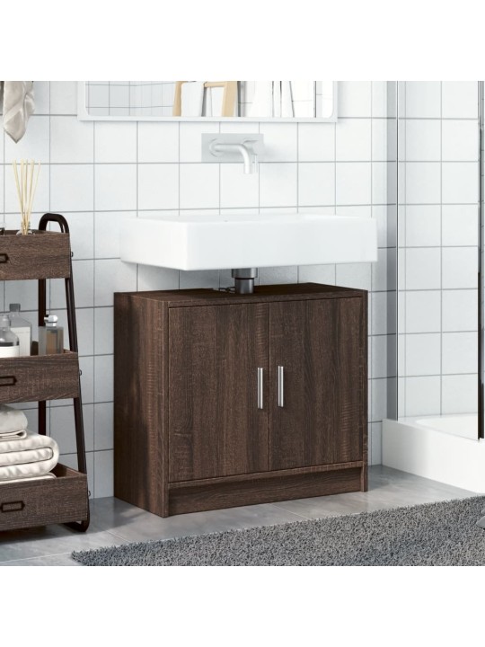 Skříňka pod umyvadlo hnědý dub 63 x 29 x 55 cm kompozitní dřevo
