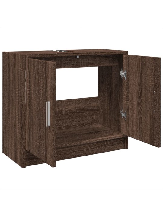 Skříňka pod umyvadlo hnědý dub 63 x 29 x 55 cm kompozitní dřevo