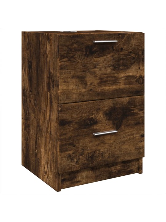 Skříňka pod umyvadlo kouřový dub 40x37x59 cm kompozitní dřevo