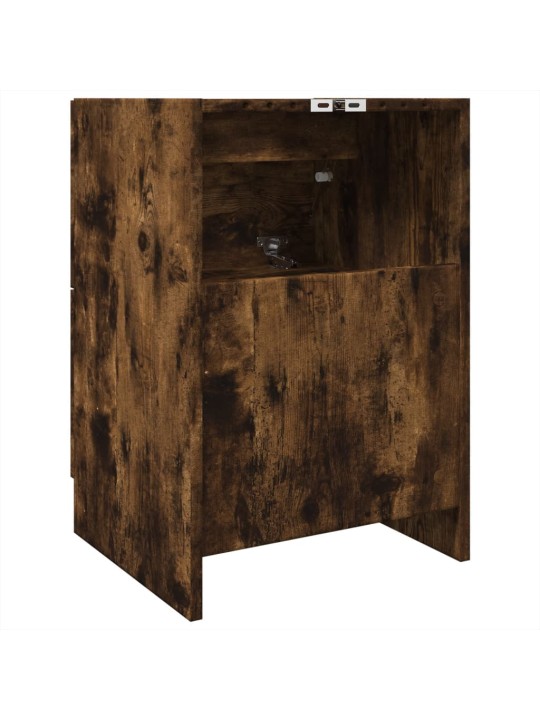 Skříňka pod umyvadlo kouřový dub 40x37x59 cm kompozitní dřevo