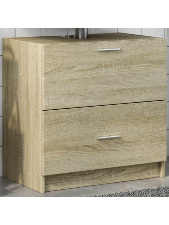 Skříňka pod umyvadlo dub sonoma 59x37x59 cm kompozitní dřevo