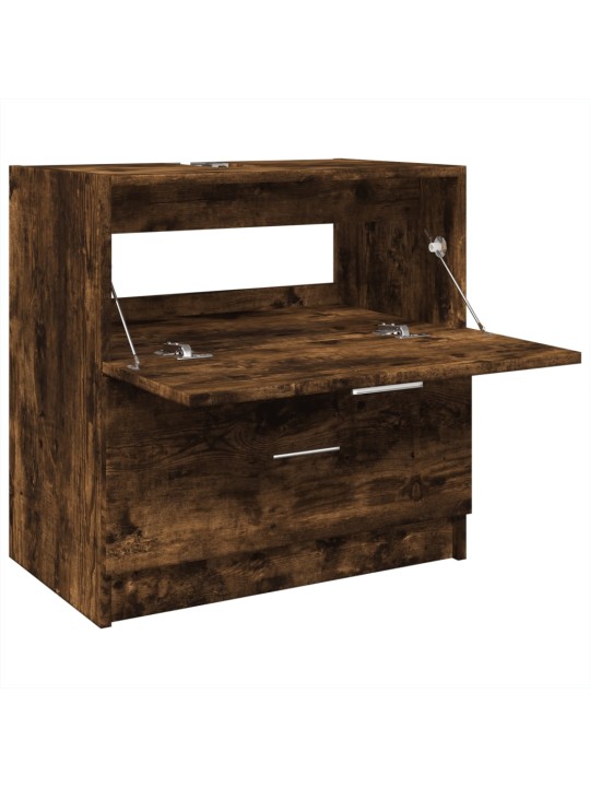 Skříňka pod umyvadlo kouřový dub 59x37x59 cm kompozitní dřevo