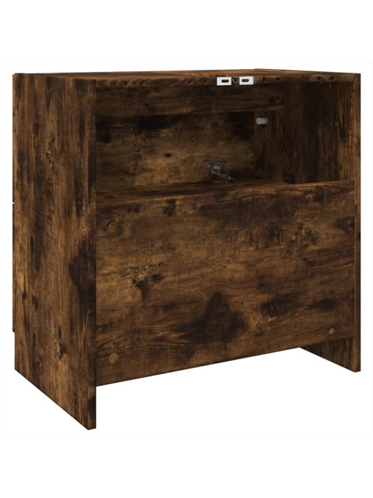 Skříňka pod umyvadlo kouřový dub 59x37x59 cm kompozitní dřevo