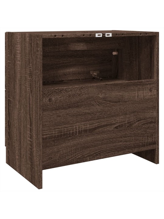 Skříňka pod umyvadlo hnědý dub 59 x 37 x 59 cm kompozitní dřevo