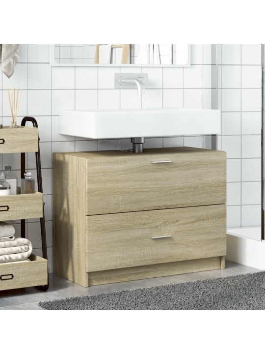 Skříňka pod umyvadlo dub sonoma 78x37x59 cm kompozitní dřevo