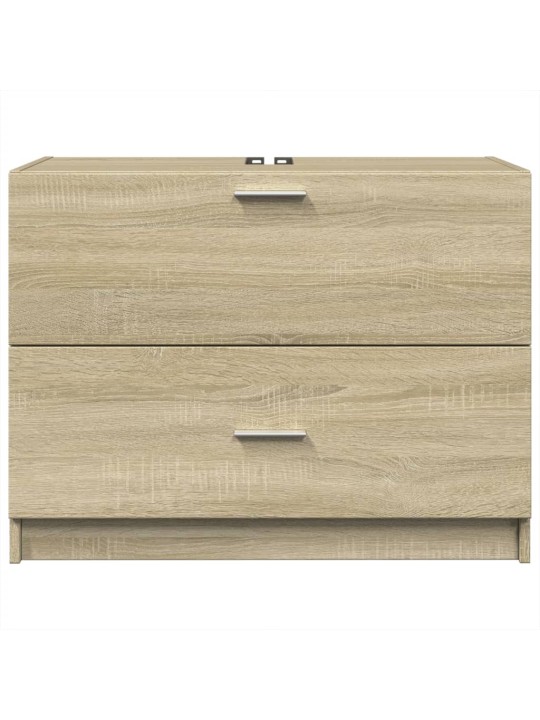 Skříňka pod umyvadlo dub sonoma 78x37x59 cm kompozitní dřevo