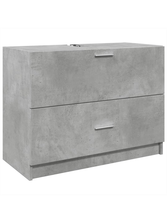 Skříňka pod umyvadlo betonově šedá 78x37x59 cm kompozitní dřevo