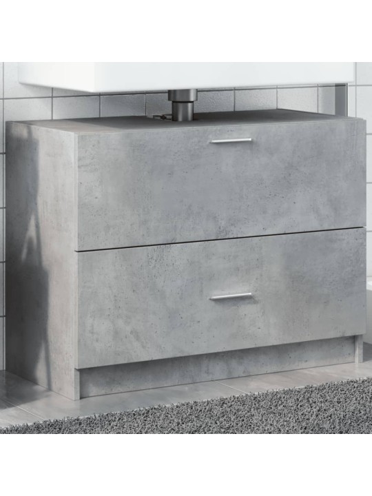 Skříňka pod umyvadlo betonově šedá 78x37x59 cm kompozitní dřevo