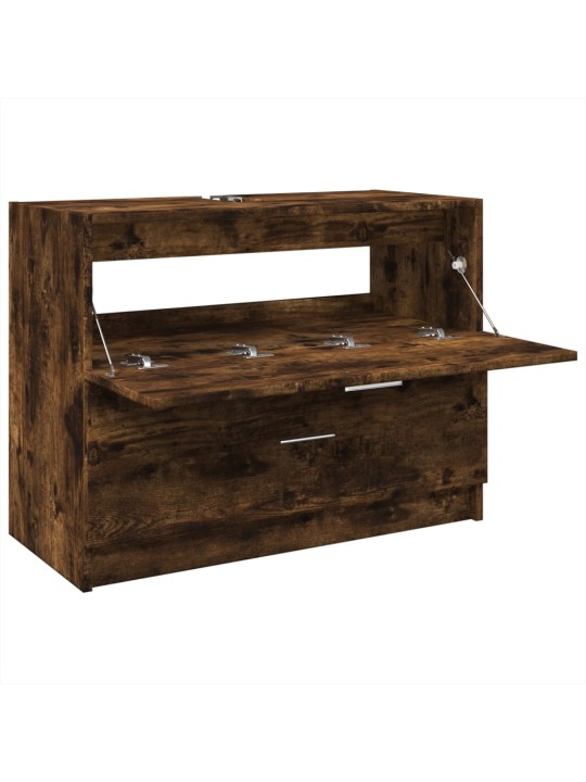 Skříňka pod umyvadlo kouřový dub 78x37x59 cm kompozitní dřevo