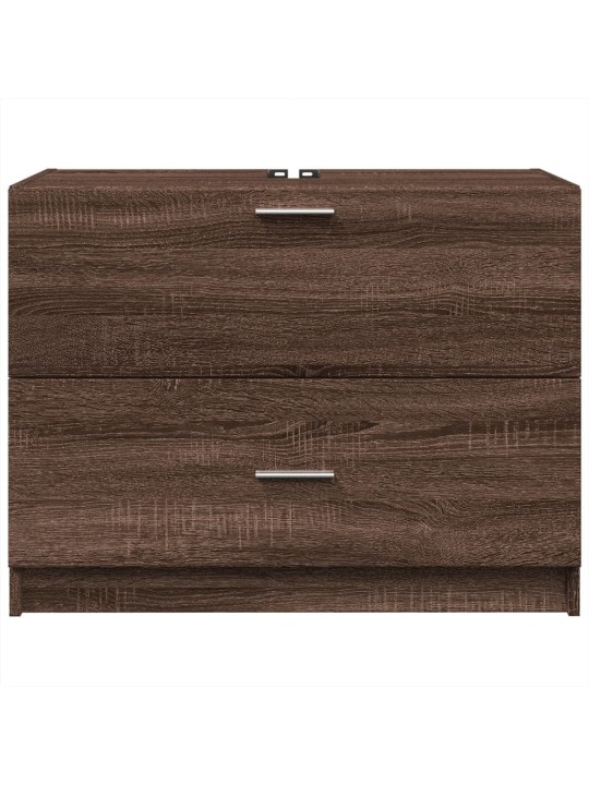 Skříňka pod umyvadlo hnědý dub 78 x 37 x 59 cm kompozitní dřevo
