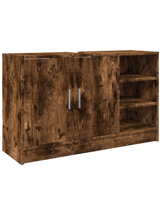Skříňka pod umyvadlo kouřový dub 90x29x55 cm kompozitní dřevo