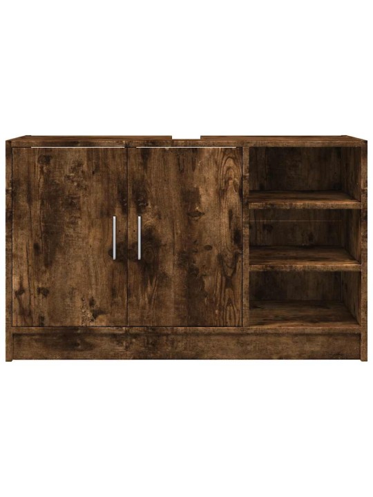 Skříňka pod umyvadlo kouřový dub 90x29x55 cm kompozitní dřevo