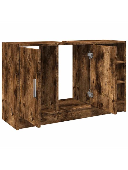 Skříňka pod umyvadlo kouřový dub 90x29x55 cm kompozitní dřevo