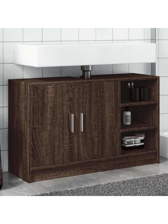 Skříňka pod umyvadlo hnědý dub 90x29x55 cm kompozitní dřevo
